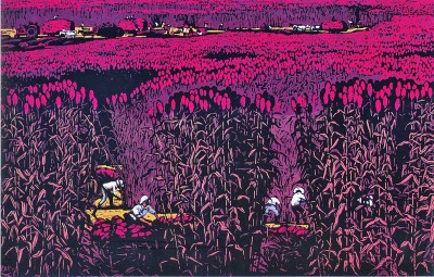 刻在大地上的耕耘之诗——农业题材版画的创作与发展 刻在大地上的耕耘之诗——农业题材版画的创作与发展