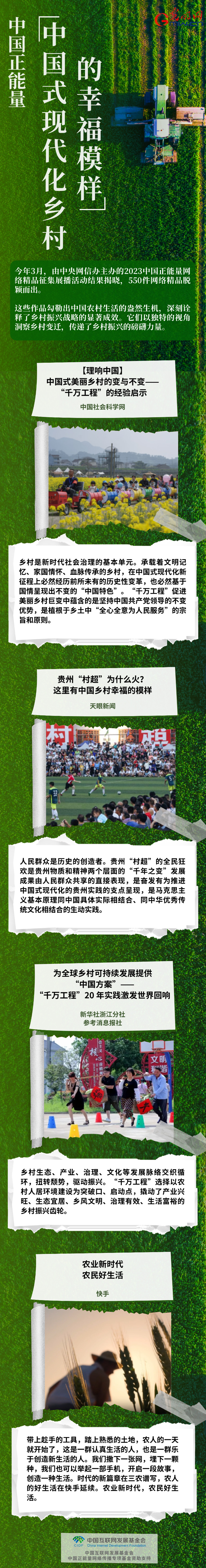 【长图】中国正能量:中国式现代化乡村的幸福模样 【长图】中国正能量:中国式现代化乡村的幸福模样