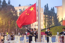 祝福伟大祖国！成都天府广场举行升旗仪式