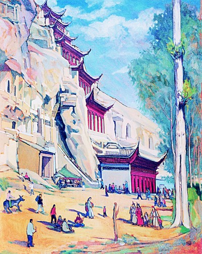 回眸百年望敦煌今昔