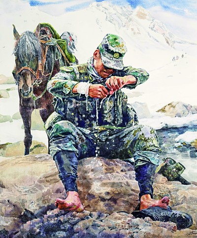 笔绘强军路 共书英雄谱