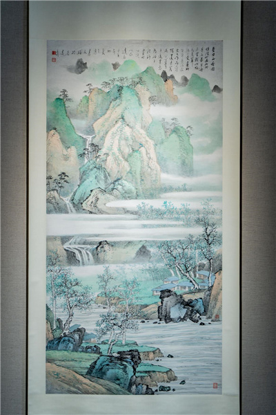 全球首次人机共创山水画拍卖：一场跨越时空的“对话”