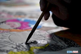 【新春走基层】十代传承 四川绵竹一家三代赶制年画迎春节