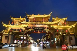 古韵新风 打卡成都百花潭、文化公园、琴台路梦幻夜色